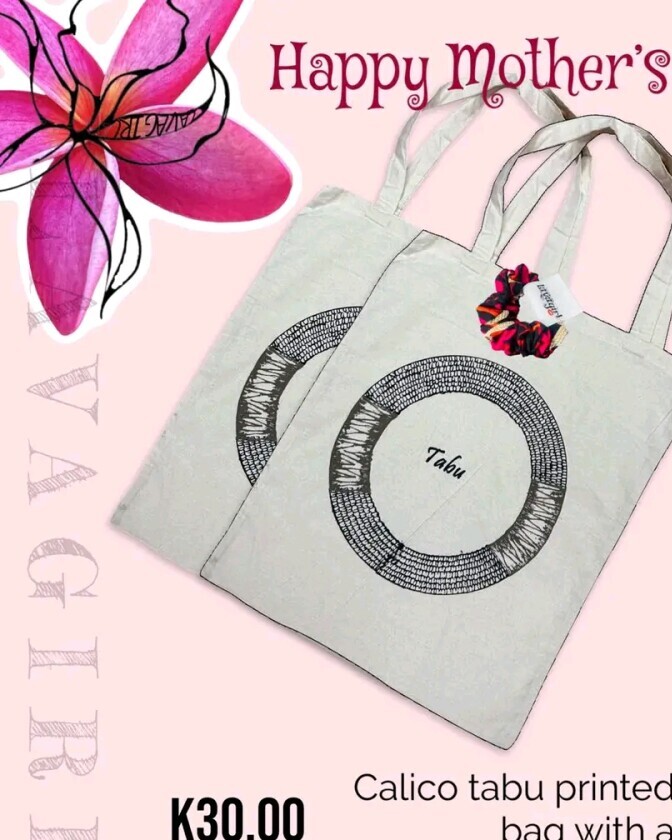 Calico Tabu Printed Tote Bags